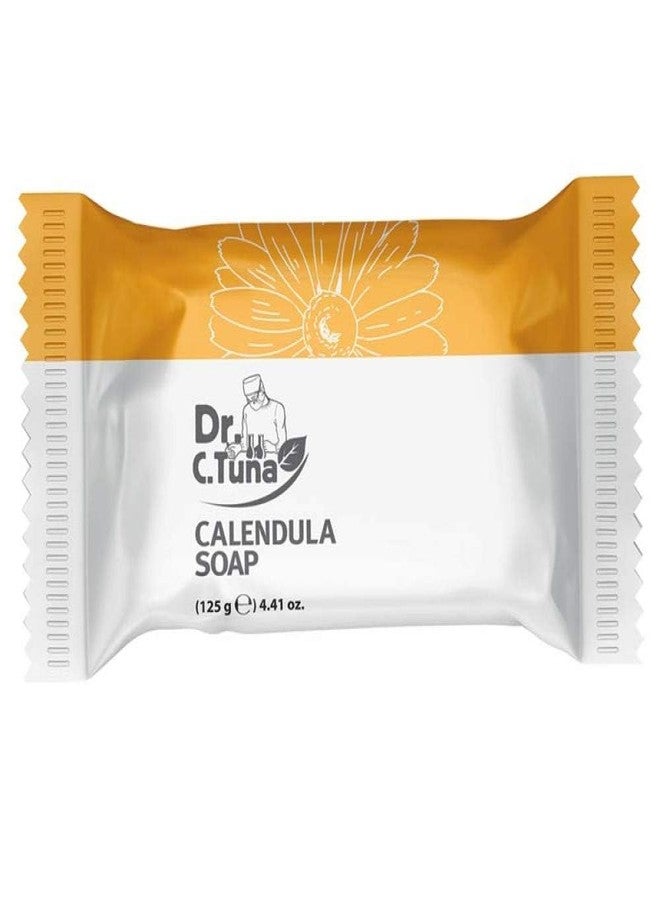 FARMASi Dr. C. Tuna Calendula Soap, Soothes Dry, Hydrating Skin Care, Face & Body Soap 4,41 Fl Oz. - Image 1
